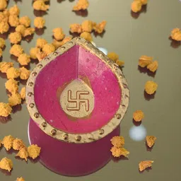 fithervest Traditional Mitti Diya | Handmade Clay Oil Lamp for Diwali, Pooja & Home Decor Terracotta (Pack of 8) Table Diya Set image 5