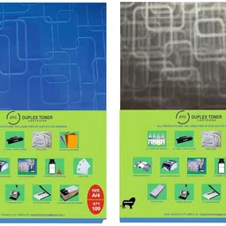 DUPLEX TONER CARTRIDGE Spiral A4 Size Sheet (Square Blue & Square line Transparent) Pack of 100 Sheet Manual Comb Binder-image-43