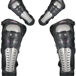auto hub Knee Guard, Elbow Guard Free Black, Silver image 2