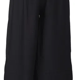 arfha Women Regular Fit Black Pure Cotton Trousers-picture-44