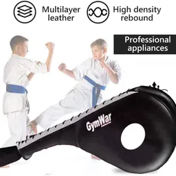gymwar Combo of Double Sided Kick Pad and Martial Art Gloves Kicking Shield image 5