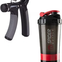 fitnesstricks Sports & Fitness Combo of Hand Gripper with Protein Shaker Bottle Fitness Accessory Kit Kit-picture-10