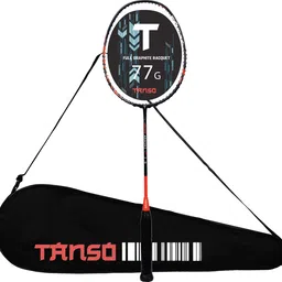 tanso Arashi 2.0 Full Graphite Ultra Light Weight Carbon Fibre Orange Strung Badminton Racquet-picture-27