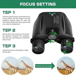 kripara Binoculars Telescope, 10x25 High Definition Night Vision Telescope Waterproof Binoculars image 3