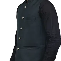 nadwi garments Solid Men Waistcoat image 3