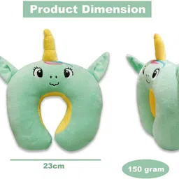 vanshiv U-Shape Unicorn Design New Born Baby Head Shaping/Neck Support Sleeping Pillow image 3