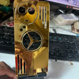 TWUAOP REALME 11 /11X 5G /NARZO 60X 5G MOBILE SKIN ACRYLIC SHEET (GOLD STAR MIRROR)-231 Mobile Skin image 3