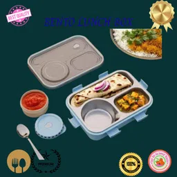 moira international Lunch Box for Kids Compartment Insulated Stainless Steel Tiffin Box for KID_L137 3 Containers Lunch Box-picture-21