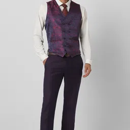 van heusen Men Three Piece Suit Solid Suit image 2