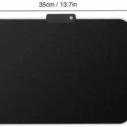 BUYFLUX Gaming Mouse Pad, 10 Mode RGB Extended Soft Mousepad Smooth Surface and Non-Slip Rubber Base Computer Mouse Pad Mat (Black, RGB 13.7 x 10 inch) Mousepad image 2