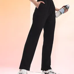 hrx by hrithik roshan Women Solid Black Track Pants-picture-28