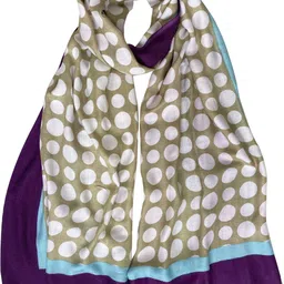 cashmere craft Polka Print Viscose Women Multicolor Stole, Fancy Scarf-picture-44