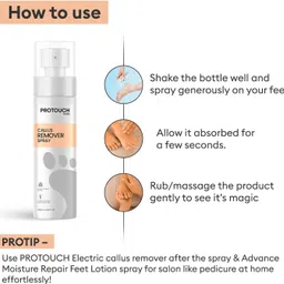 protouch skin Callus Remover Spray | Formula to Remove the tough dead skin & get Soft Heels image 4