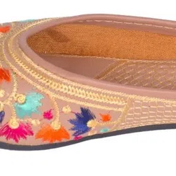 handi kalah Designer Faux Leather Women’s Traditional Jutti Party Wear For Women image 3