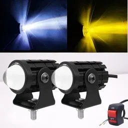 houseofcommon Spotlights Mini Projector Fog Light Front Driving Lampwith Three Line SwitchRR Fog Lamp Motorbike, Car, Truck, Van LED (12 V, 36 W) image 1