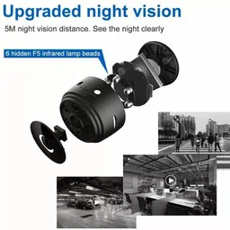 Cxoen Mini Spy Camera Magnet WiFi Hidden Camera Wireless Portable Long Time Recording Security Camera image 2