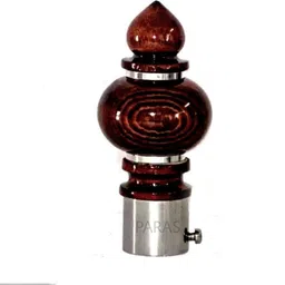 paras Brown Curtain Knobs, Rod Rail Bracket, Curtain Hooks, Curtain Rods, Curtain Rings Metal image 2