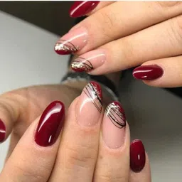 nailsbyhiral stunned nails with gliter shine in round shape.-picture-31
