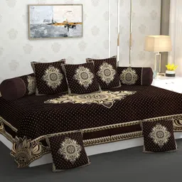 multitex Chenille Abstract Diwan Set image 2