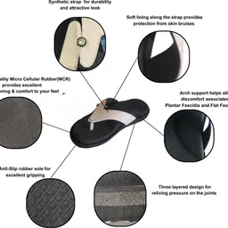 suc MCR Footwear with Medial Arch Support for Pain Relief, Ortho & Diabetic Women Slippers image 2