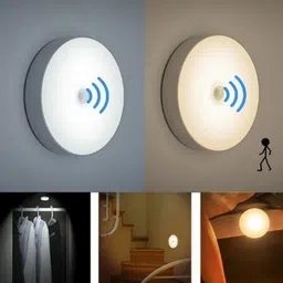 Xtraa Battery Operated LED Motion Sensor Wireless Wall Night Light Motion Sensor Light image 2