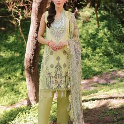 jade Unstitched Cotton Linen Salwar Suit Material Printed-picture-44