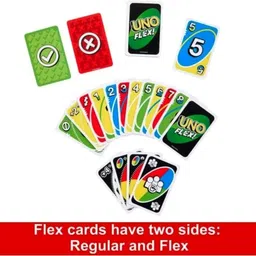 gift collection Premium Quality UNO Flex 10 Playing Cards Game for kids and family Fun Game image 2