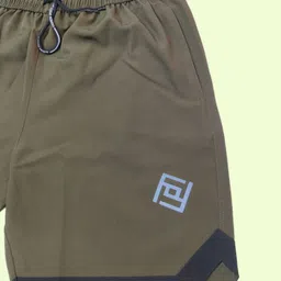 fitinoutfit Pack of 2 Solid Men Black, Green Running Shorts image 3