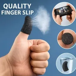technuv PUBG Mobile Gaming Finger Sleeve,for BGMI,COD All Mobile Smart Phones( 50 Pair ) Finger Sleeve image 2