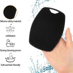 kashtabhan Soft Silicone Body Scrubber - Shower Brush for Deep Cleansing & Massage image 3