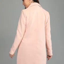 honnete 100 % Polyester Solid Coat For Women image 2