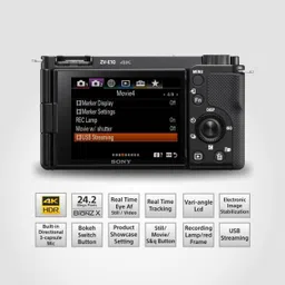 SONY ZV-E10L Mirrorless Camera Body with 1650 mm Power Zoom Lens Vlog image 5