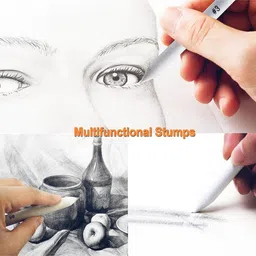 artline Lico Sketching Pencil Pack of 6 + Blending Stump Pack of 6 + Kneadable Eraser Pack of 1 image 5