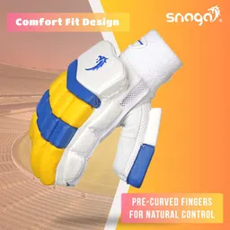 snaga Leo Professional Cricket Batting Gloves For Right Hand Batsman Boys Batting Gloves image 4