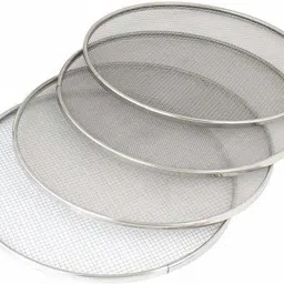 rangera export Stainless Steel 4 in 1 Sieve/Chalni/for Atta,Rawa Collapsible Sieve (Silver Pack of 1) Strainer image 2