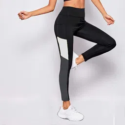 neu look Color Block Women Black Tights-picture-16