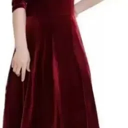 arsh lifestyle Women A-line Maroon Maxi/Full Length Dress-picture-23