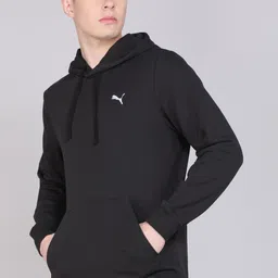 puma Men Full Sleeve Solid Hooded Sweatshirt image 2