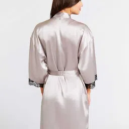 jumri doll Grey 2 Small Bath Robe image 2