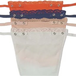 glorsio Women Orange, Dark Blue, Multicolor, White Mock Camisole image 2