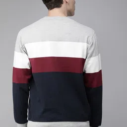 roadster Men Full Sleeve Self Design Sweatshirt image 5