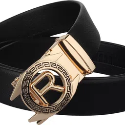 zoro Men Formal, Party, Evening, Casual Black Artificial Leather, Texas Leatherite Belt-picture-26