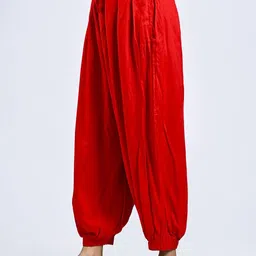 pwc Solid Rayon Women Harem Pants image 3