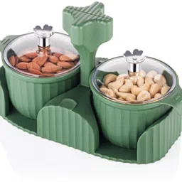 nuvexa Pink, Green Plastic Ashtray image 5