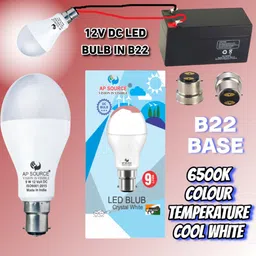 ap source 9 W Basic Round B22 LED Bulb image 2