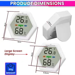 amicisense Digital Hygrometer Thermometer, Temperature and Humidity Meter, 1.5 sec Sampling Hydrometer image 5