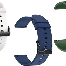 TooHype 22mm Combo 3 Replacement Soft Watch Strap Belt (Compatible Watch List In Photo) 22 mm Silicone Watch Strap-picture-22