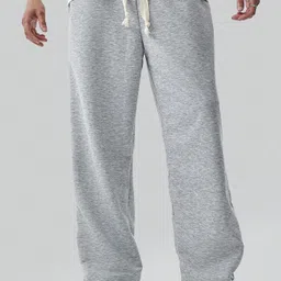 trufflegum Men Loose Fit Grey Cotton Blend Trousers-picture-29