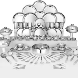 shri & sam Pack of 90 Stainless Steel Dinner Set-picture-25