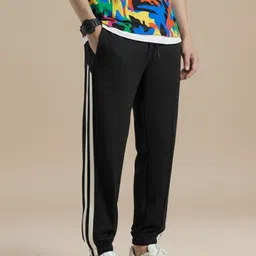 dockstreet Men Striped White Track Pants-picture-22